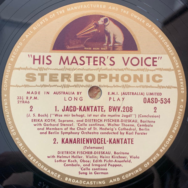 "Hunting" Cantata • "Canary" Cantata