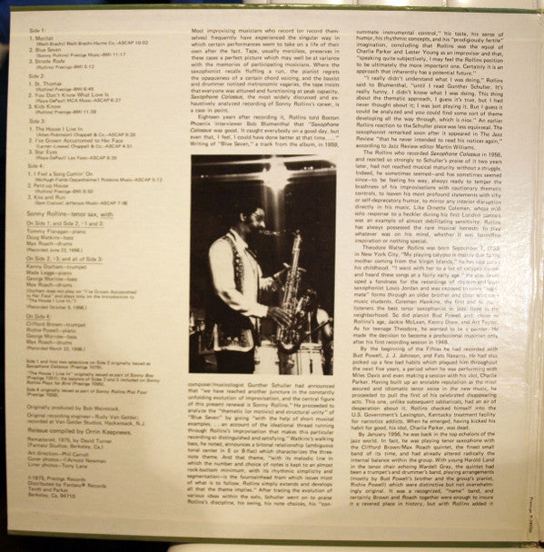 Saxophone Colossus And More