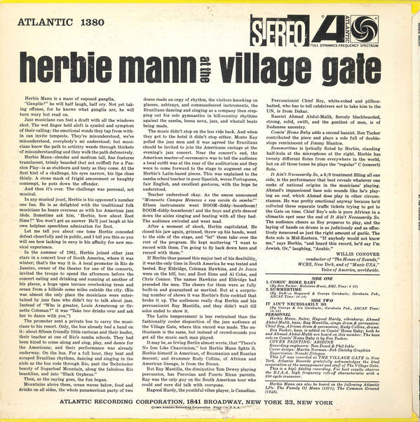 Herbie Mann At The Village Gate
