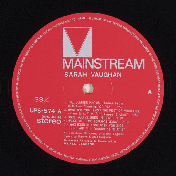 Orchestra Arranged And Conducted By Michel Legrand