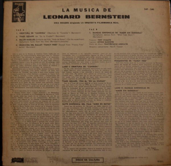 La Musica De Leonard Bernstein