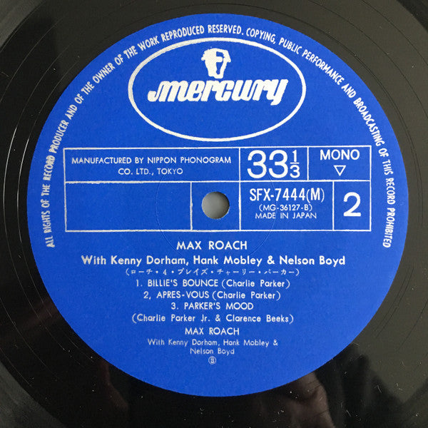 The Max Roach 4 Plays Charlie Parker