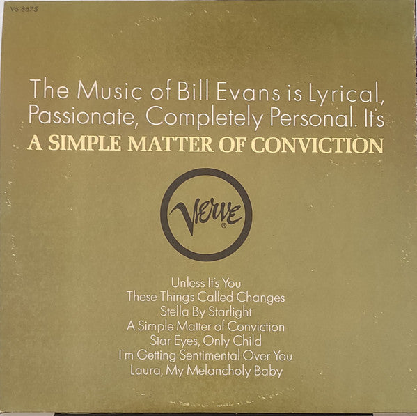 A Simple Matter Of Conviction