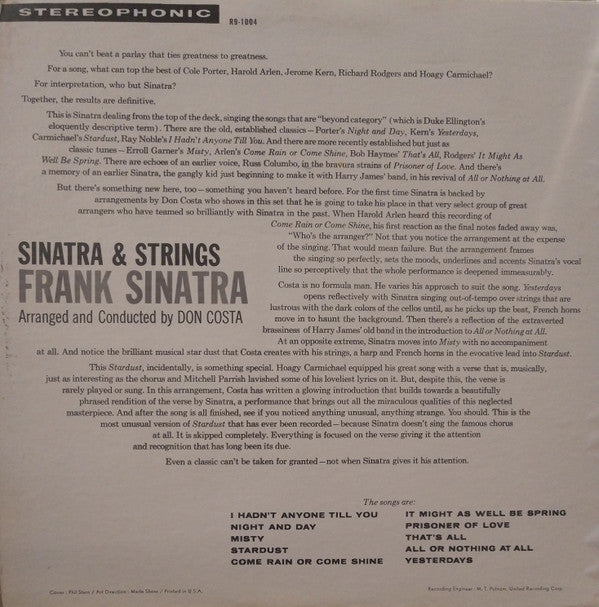 Sinatra & Strings