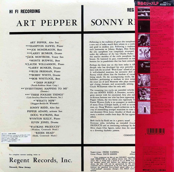 Art Pepper & Sonny Redd