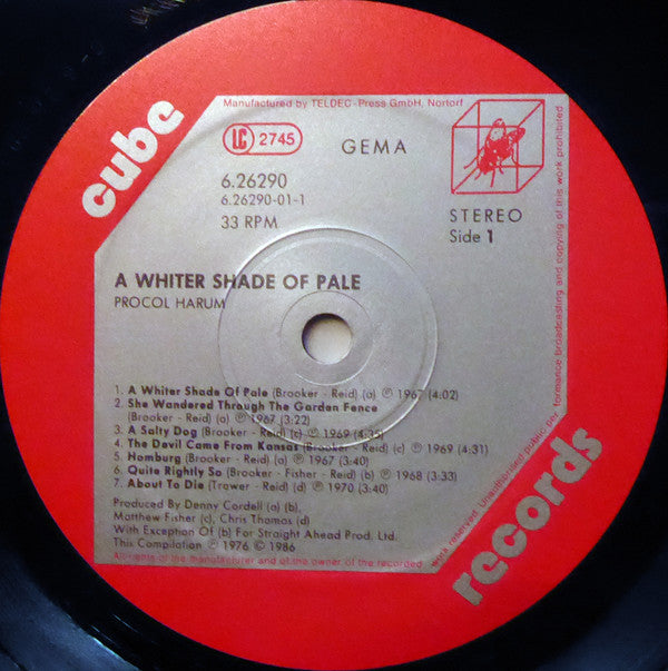 A Whiter Shade Of Pale