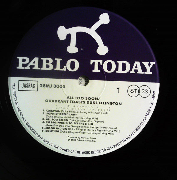 All Too Soon Quadrant Toasts Duke Ellington