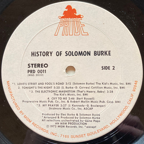 The History Of Solomon Burke