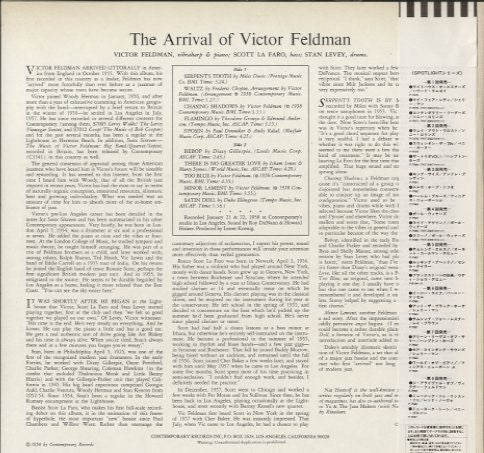 The Arrival Of Victor Feldman