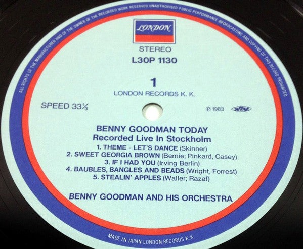 Benny Goodman In Concert (Recorded Live In Stockholm)
