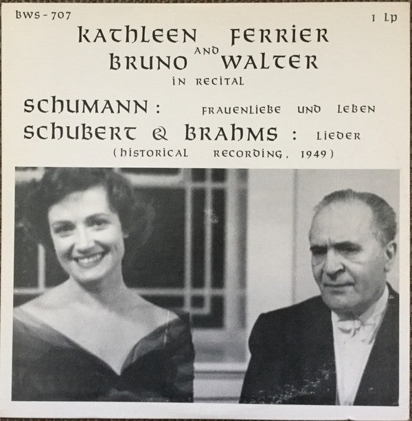 In Recital Schumann Schubert & Brahms