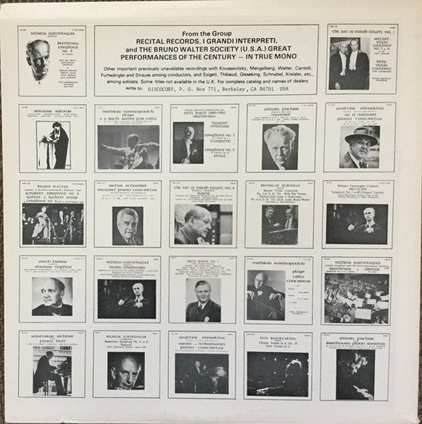 In Recital Schumann Schubert & Brahms