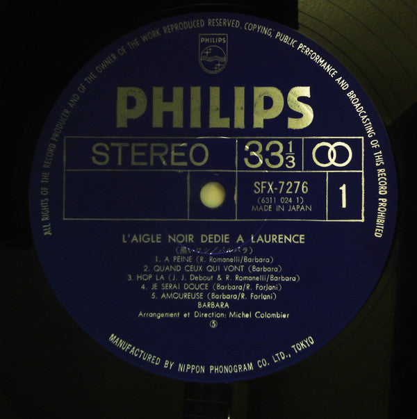 L'aigle Noir = 黒いワシ