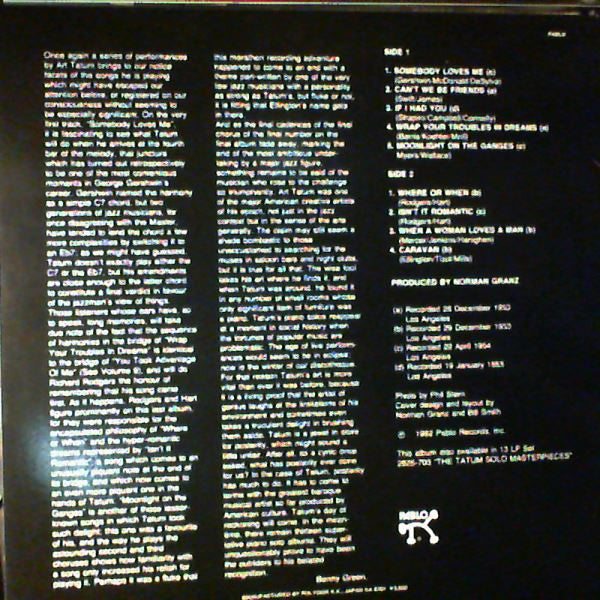 Release: The Tatum Solo Masterpieces, Vol. 13-Vinyl-Japan-1982-28MJ 3214-16166273