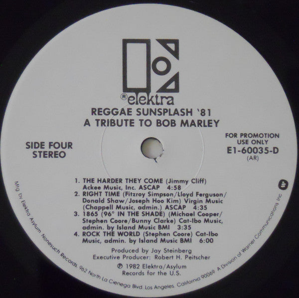 Reggae Sunsplash '81 A Tribute To Bob Marley