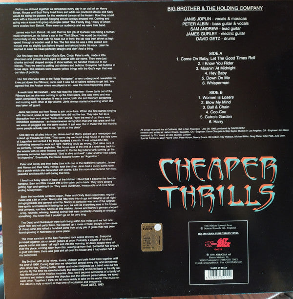 Master Release: Cheaper Thrills by Big Brother & The Holding Company