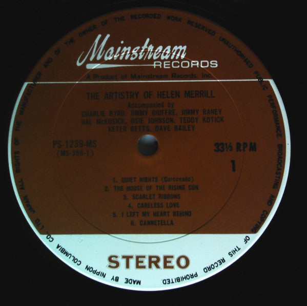 The Artistry Of Helen Merrill