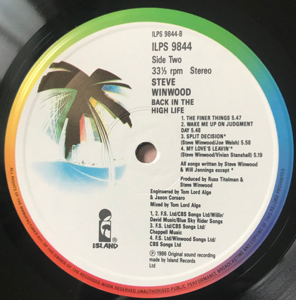 Back In The High Life