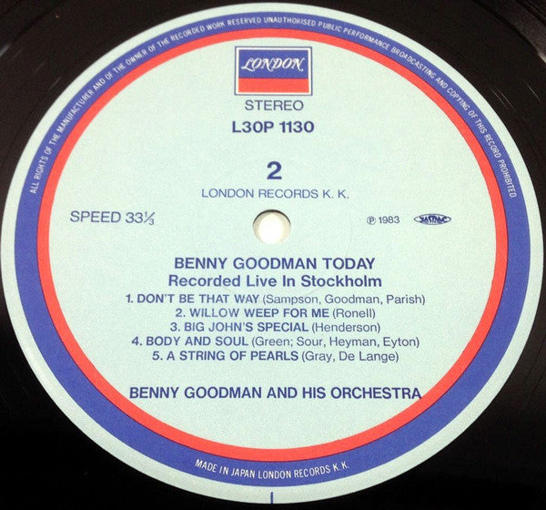 Benny Goodman In Concert (Recorded Live In Stockholm)