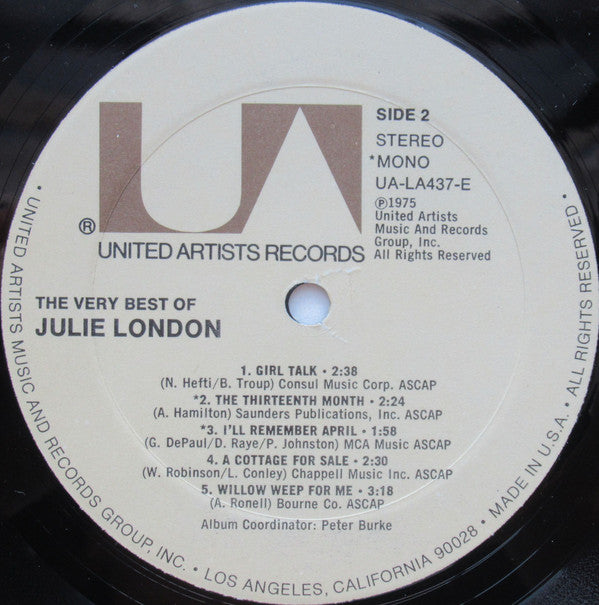 The Very Best Of Julie London