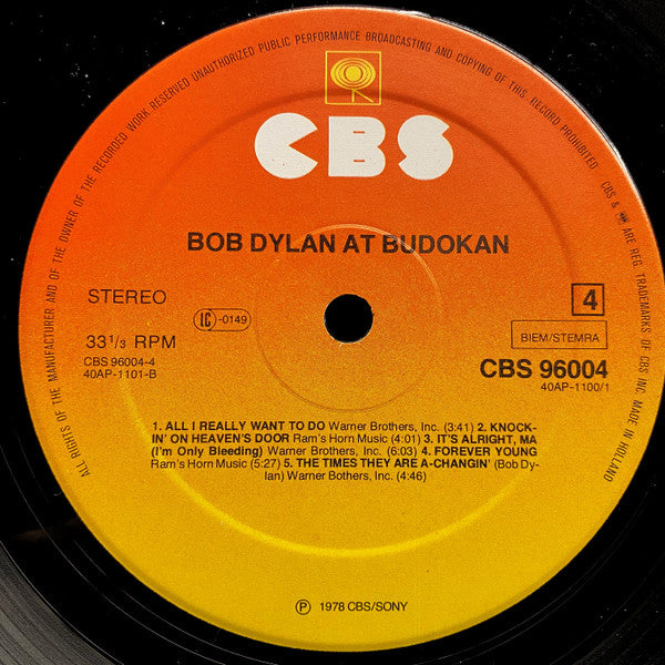 Bob Dylan At Budokan