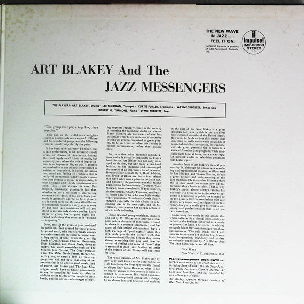 Art Blakey And His The Jazz Messengers