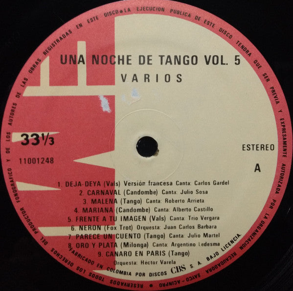 Una Noche De Tango Vol. 5