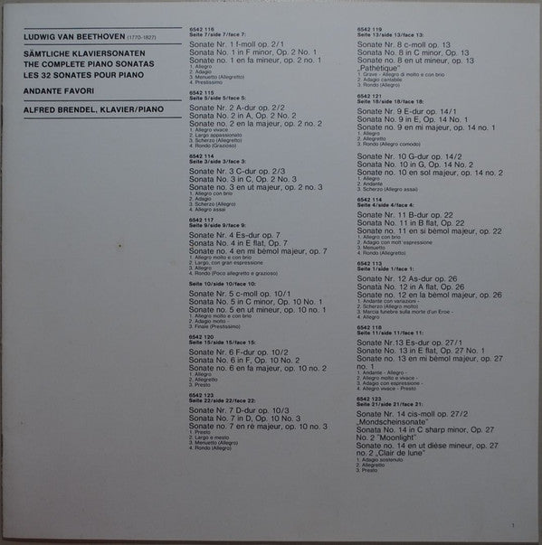 Sämtliche Klaviersonaten • The Complete Piano Sonatas • Les 32 Sonates Pour Piano