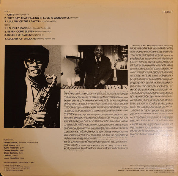 Lionel Hampton Presents Dexter Gordon