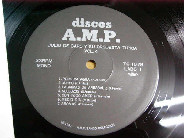 El Monito Julio de Caro Y Su Orquesta Típica Vol.4