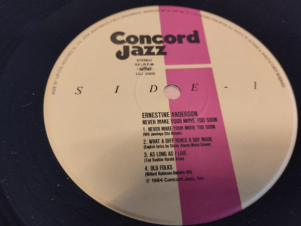 Never Make Your Move Too Soon