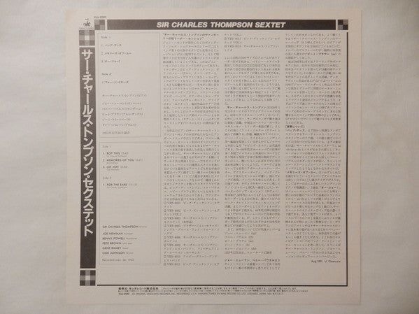 Sir Charles Thompson Sextet