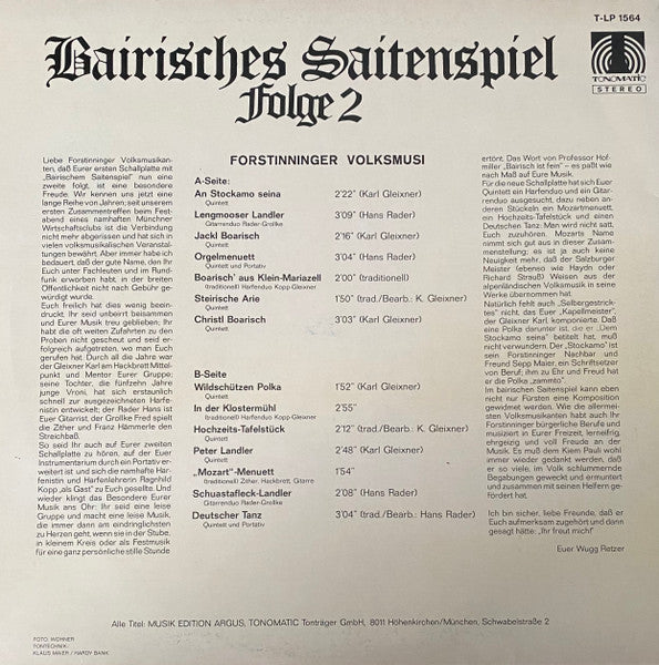 Bairisches Saitenspiel Folge 2