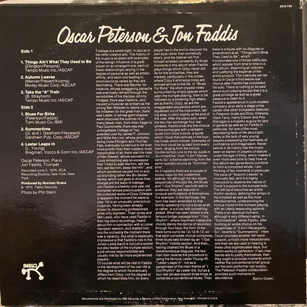 Oscar Peterson & Jon Faddis