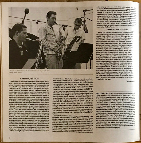 The Complete Pacific Jazz Small Group Recordings Of Art Pepper