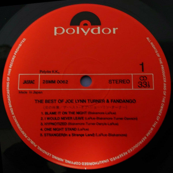 The Best Of Joe Lynn Turner And Fandango