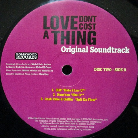 Love Don't Cost A Thing - Original Soundtrack
