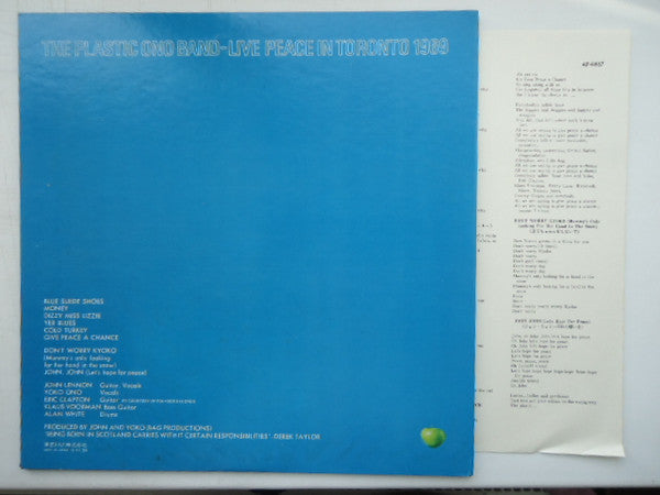 Live Peace In Toronto 1969