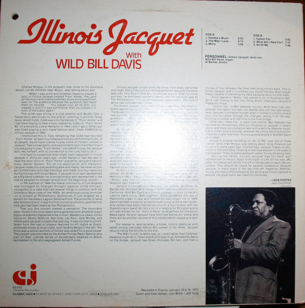 Illinois Jacquet With Wild Bill Davis Vol.2