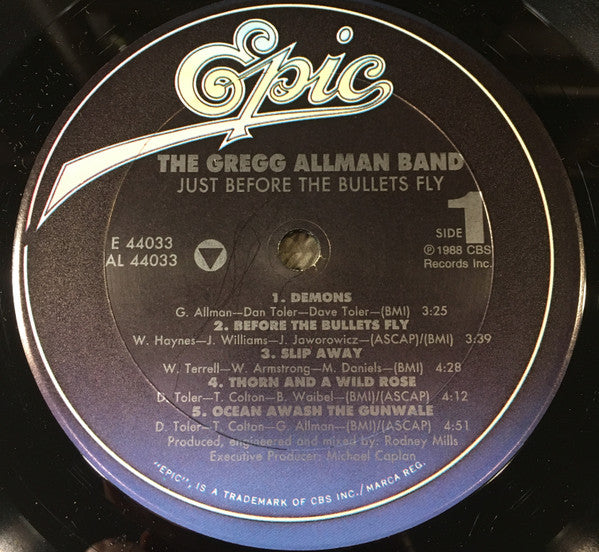 Just Before The Bullets Fly