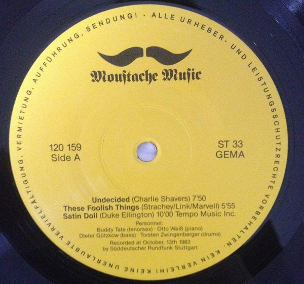 Buddy Tate Meets Torsten Zwingenberger