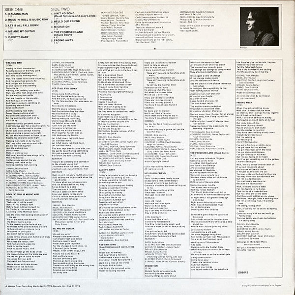 Release: Walking Man-Vinyl-UK-1974-K56042, K 56042, W 2794-3752506