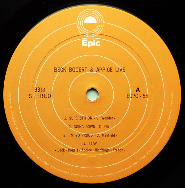 Beck, Bogert & Appice Live