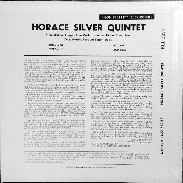 Horace Silver Quintet Volume 3