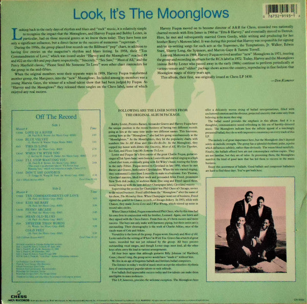 Release: Look! It's The Moonglows-Vinyl-US-1987-CH-9193, CH-9193-2867269
