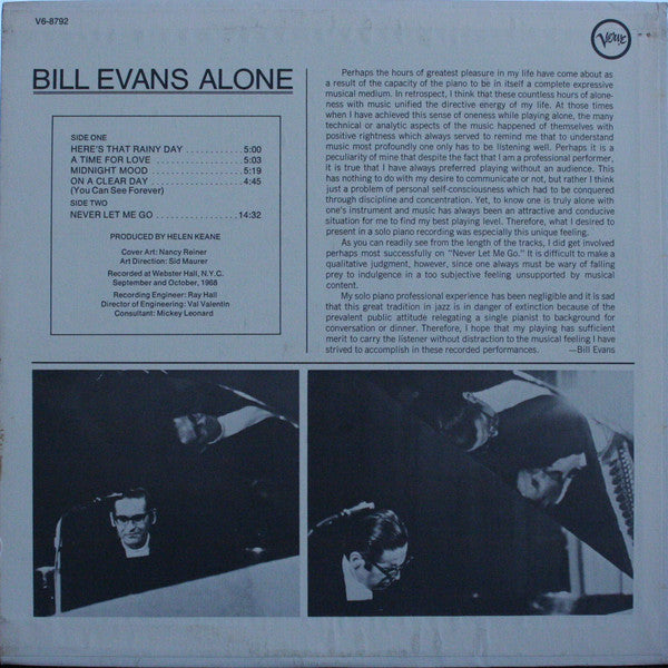 Release: Alone-Vinyl-US-1970-V6-8792-9647495