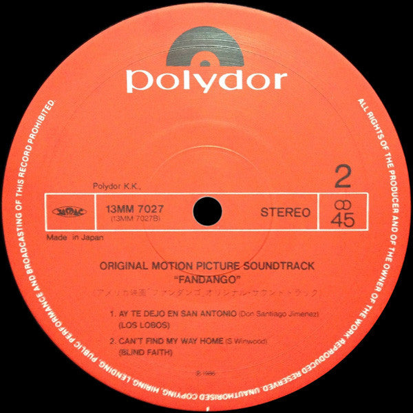 Fandango (Original Motion Picture Soundtrack)