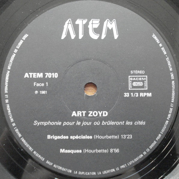 Symphonie Pour Le Jour Où Brûleront Les Cités