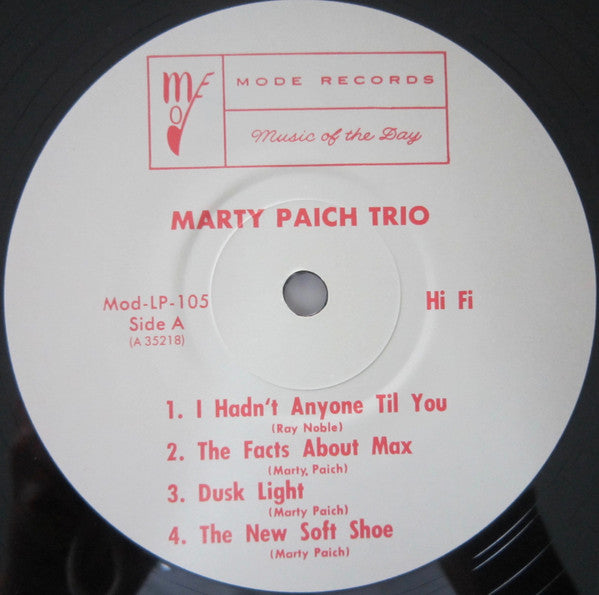 Marty Paich Trio