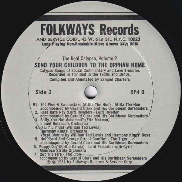 Out Of The Fire: The Real Calypso, Volume 2 - Calypso Songs Of Social Commentary And Love Troubles